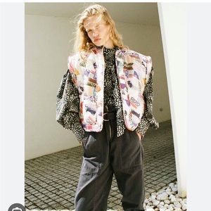 Sea NY Harlow fleece lined quilted vest